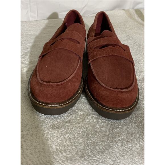 Anne Klein Akelia Suede Penny Loafers Flats Womens 9 New Slip Ons - Picture 7 of 7